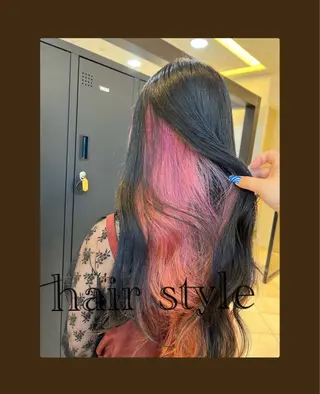 ロング カラー 🥀赤み消し 透明感🥀ユイキのヘアスタイル