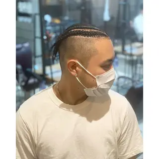 ミディアム カラー パーマ ヘアアレンジ メンズ キッズ BRAIDS💎愛子 大人ハイライト💎のヘアスタイル