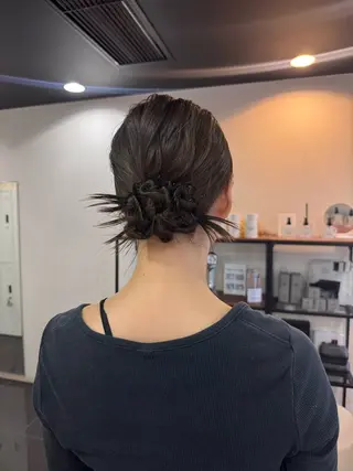 ヘアアレンジ ダブルカラーベージュ カラー/tuburaのヘアスタイル