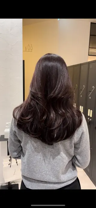 セミロング 透明感カラー🌿/ 髪質改善カラー/カナのヘアスタイル