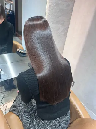ロング レイヤー/美髪矯正 /赤味消し 古舘悠登のヘアスタイル