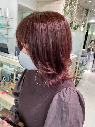 ミディアム カラー ヘアアレンジ 透明感カラー 古山 結季🌙🖤のヘアスタイル