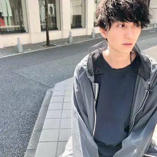 ミディアム カラー ヘアアレンジ ✨【公式】渋谷メンズ サロン BLUCK✨のヘアスタイル