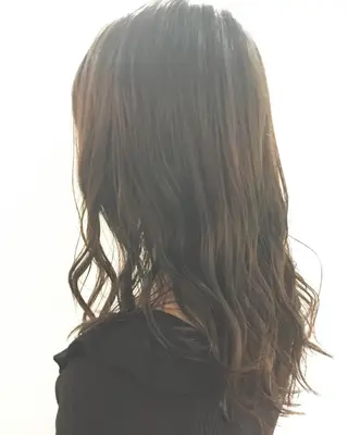 ロング カラー パーマ ヘアアレンジ エグチ アキラのヘアスタイル