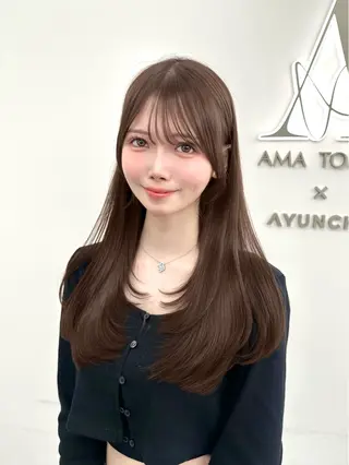 ミディアム カラー 🇰🇷韓国風くびれ ヘア🇰🇷中村優大のヘアスタイル