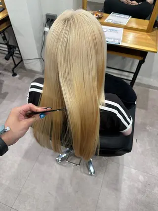 ロング 《髪質改善・縮毛矯正 /ブリーチ》坂本爽のヘアスタイル