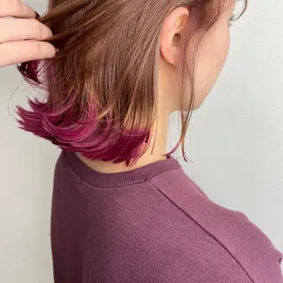 ミディアム カラー ヘアアレンジ 🧸ミルクティー🧸 kousei🧸のヘアスタイル
