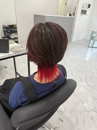 ショート カラー 韓国ヘア　野々山 ゆうとのヘアスタイル