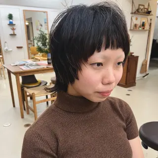ショート パーマ 宇野澤 銘のヘアスタイル