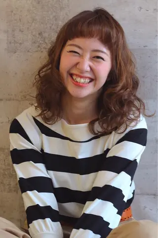 ミディアム カラー パーマ 🌙似合わせ🐈‍⬛ ケア✨又吉のヘアスタイル