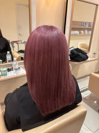 ミディアム カラー 高濱 ひなよのヘアスタイル