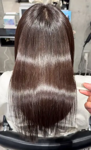 ロング カラー ドライ カット✂️髪質改善のヘアスタイル