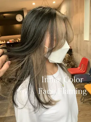 セミロング yoshihara yuukiのヘアスタイル