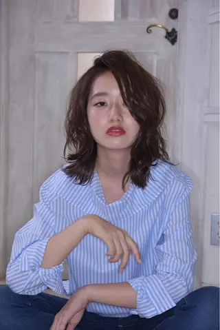 ミディアム パーマ 【セリオン大井町店】 SUZUKIのヘアスタイル