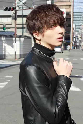 ショート カラー メンズ レイヤーカット 艶髪/西尾 幸樹のヘアスタイル