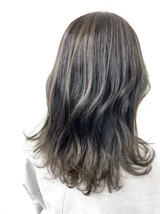 ミディアム 1%【横浜】 髪質改善&ケアカラーのヘアスタイル