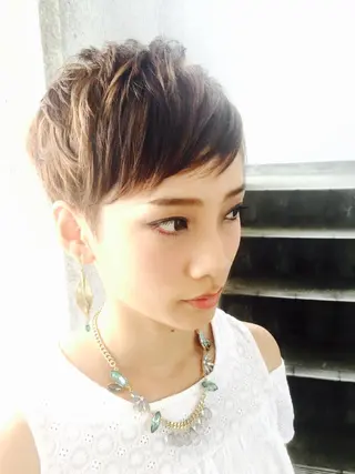 ショート ショートは任せて ミヤザキのヘアスタイル