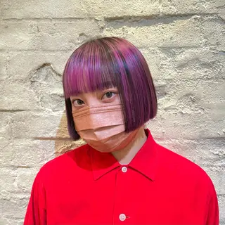 ショート カラー 🌈モテるベージュ カラー💕成島 宙のヘアスタイル