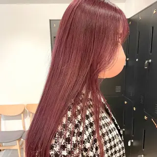 セミロング カラー うる艶カラー /縮毛矯正✨レオンのヘアスタイル