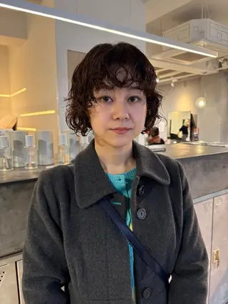 ショート パーマ/ボブ,ロング ヤマシタミウ🌀のヘアスタイル