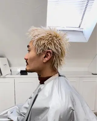 ショート カラー メンズ メンズ専門ブリー チカラー⚡️リュウジのヘアスタイル