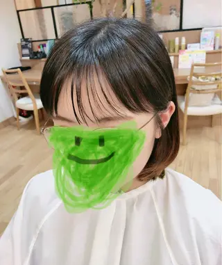 ミディアム 小鹿理紗 和光市のヘアスタイル