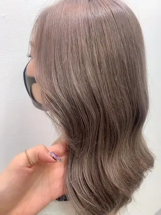 ミディアム 水田 希のヘアスタイル