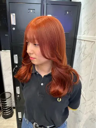 セミロング カラー 韓国ヘア🎀 /♡𝓝𝓸𝓪♡のヘアスタイル