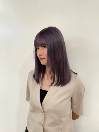 ミディアム TAYA 玲央のヘアスタイル