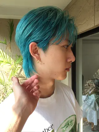 ショート カラー メンズ ﾃﾞｻﾞｲﾝｶﾗｰ /ﾕｳﾀﾏﾝ👽のヘアスタイル