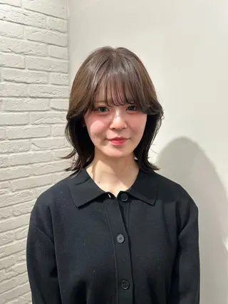 ミディアム カラー 透明感似合わせカラー 🍀あかり🍀のヘアスタイル