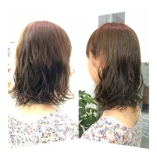 ミディアム パーマ ✨髪質改善が大好評✨ 美容室lic近藤✨のヘアスタイル