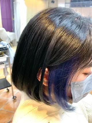 ショート カラー フリーランス理美容師 いさかのヘアスタイル