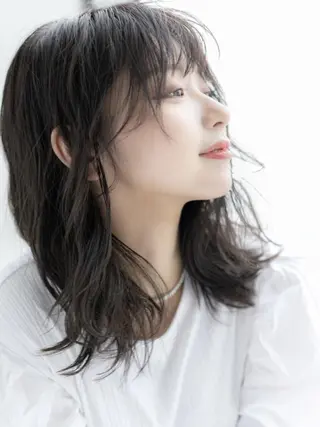 セミロング 韓国カット/新保 辰明/大宮美容室のヘアスタイル