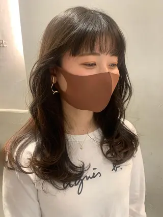 セミロング ラベンダー/レイヤー スタイル🤎mamiのヘアスタイル