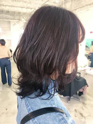 ミディアム カラー パーマ ヘアアレンジ HORN hairsalonのその他イメージ