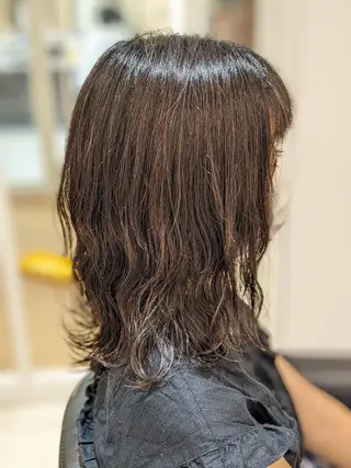 ミディアム パーマ 育てる髪質改善🩵 naoko🩵南行徳のヘアスタイル