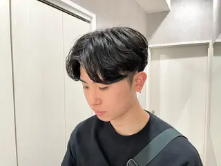 ショート カラー パーマ メンズ 【東北メンズヘア1 位受賞🥇】本間祐太のヘアスタイル