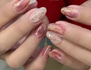 ネイル By moonネイル 🌷ワンホン/韓国風のネイルデザイン
