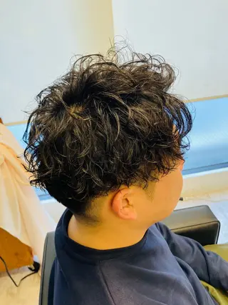 パーマ メンズ メンズ特化/パーマ/ フェードWATARUのヘアスタイル