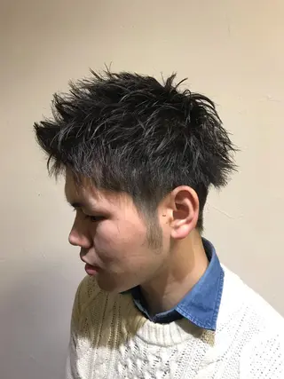 ショート メンズ 柏メンズカットパーマ NO.1タイチのヘアスタイル