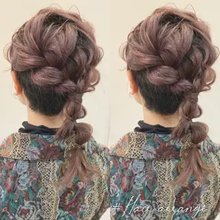 ロング カラー ヘアアレンジ 川越 輝梨奈のヘアスタイル