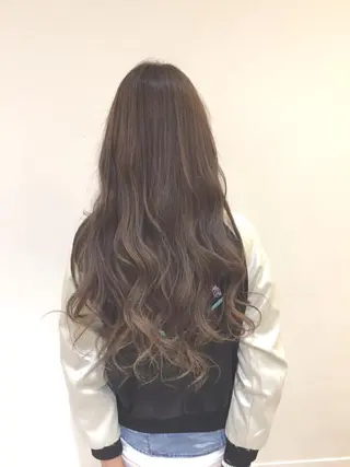ミディアム セミロング ロング カラー パーマ ハイトーン×髪質改善 KENTAのヘアスタイル