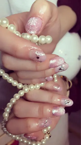 ミディアム ネイル 長さ出し専門 nynaのネイルデザイン