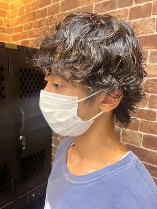 ショート カラー パーマ ヘアアレンジ メンズ キッズ ネイル マツエク・マツパ アイブロウ 久木原 ゆりのヘアスタイル