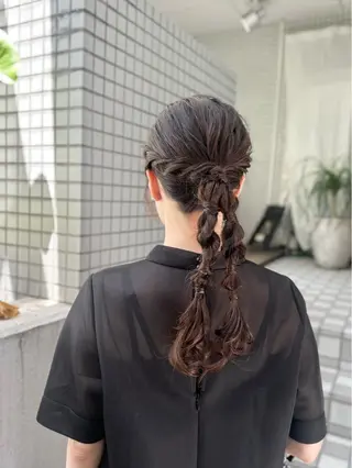 ヘアアレンジ 透明感カラー/京橋/ reikoのヘアスタイル