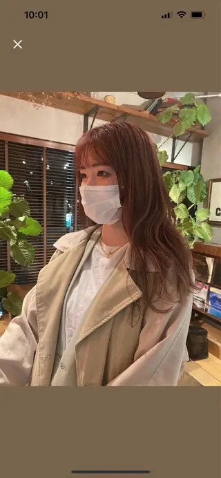 ロング カラー 似合わせカット✂︎ 艶カラー・*:湊七海のヘアスタイル