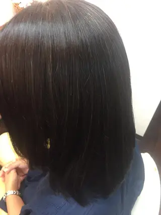 セミロング パーマ ヘアアレンジ 桧山 真のヘアスタイル