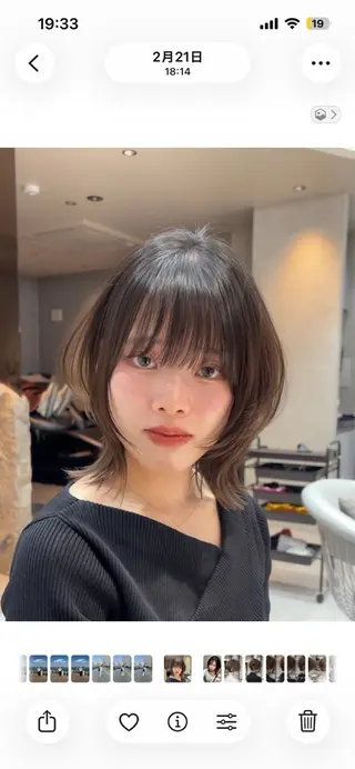 ミディアム カラー ウメダナオヤ/ くびれヘア✨のヘアスタイル