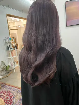 ロング カラー ヘアアレンジ hazuki🐈⬛ 透明感カラーのヘアスタイル